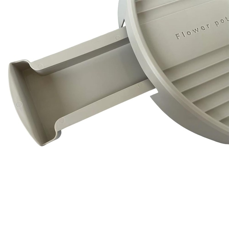 brilliant choice Rolling Plant Caddy with Hidden Drain Reservoir, Large