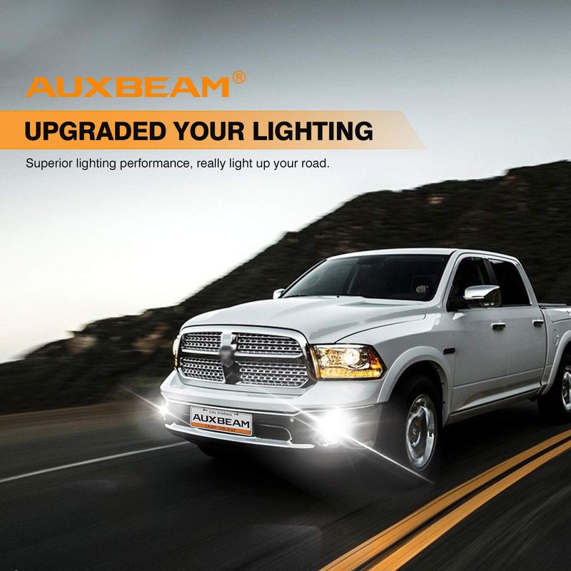 Auxbeam LED Fog Lights DOT Approved Replacement for Dodge Ram