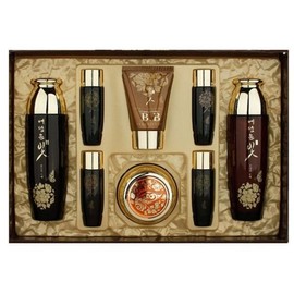 Meoncell Women's Basic Cosmetics Set of 4 Oriental Herbal Fermentation Skin Care Lotion Skin Care Elasticity Cream BB Essence Special Gift / 메온셀 여성 기초 화장품 4종 세트  한방 발효 스킨 케어 로션 피부 관리 탄력 크림 비비 에센스 기획 선물용