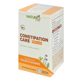 Natures's cue Kosher Occasional Constipation Care Regular Essential Colon Cleanser 250 Vegetarian Capsules