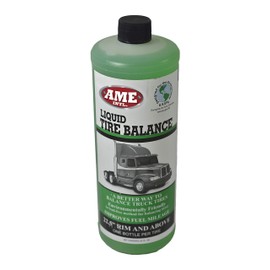 AME INTL. 26140 Liquid Tire and Wheel Balance for 16-1/2"- up Truck Wheels, Instant Tire Balance, Eliminates Rust, Runs 16% Cooler, Lubricates Bead Seat, Maintains Air Pressure, Case of 12