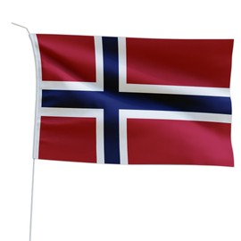 Marineo Guest Country Flag Boat Flag Guest Flag for Boat or Motorcycle – 20 x 30 cm, Norway