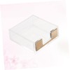 LALAFINA Self-Stick Notes Holder Acrylic Memo Pad Desktop Note Dispenser