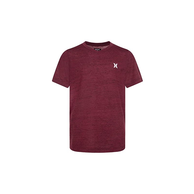 Hurley Boys' Soft Basic T-Shirt, Deep Maroon, M