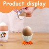 IKOPFLN Pack of 6 Egg Cups Egg Cups Funny Egg