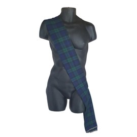 The Dragons Den Adults 6ft (70") Traditional Tartan Sash Scotland Burns Night Fancy Dress Accessory [Blackwatch]