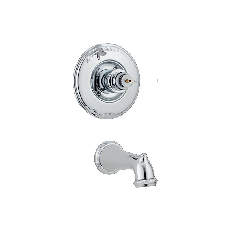 Delta T14155-LHP Victorian Monitor 14 Series Bathtub Trim Without Handle,