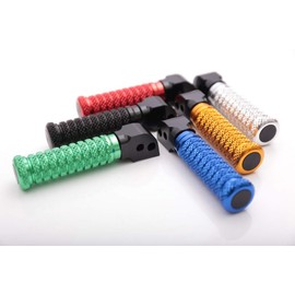 Autobahn88 Motorcycle Footpeg (Rear/Passenger - STREET-Type with No-Extension), compatible with Honda CBR600 RR ABS (2003-2019) (Blue)