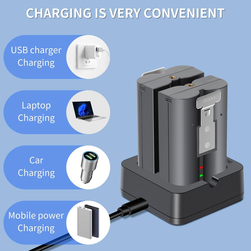 Battery Charger for Ring Rechargeable Battery,Dual Ring Battery Charger Station