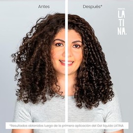 LATINA® | Gel para el Cabello Líquido | Belleza Mujer Repara y Proteje - Activador de Rizos | Complementar con Tratamiento para Cabello Maltratado | Anti Frizz Cabello - 300ml