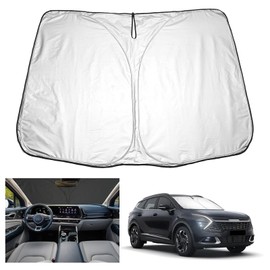 YEE PIN Sonnenschirm Auto kompatibel mit Kia Sportage NQ5 2022 2023，Faltbare Auto Sonnenschutz Frontscheibe Windschutzscheibe UV Staub Schutz