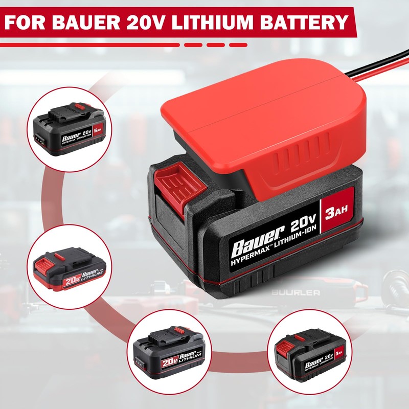 URUN 2 Pack for Bauer 20V Max Battery Power Wheel