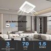 VENTECHLATION Bathroom Exhaust Fan with Light, 70 CFM,1.5Sone, Quiet Bathroom