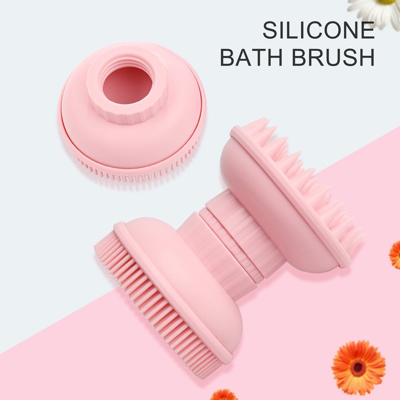 3 In 1 Cleansing Shampoo Manual Massage Brush Dual Head