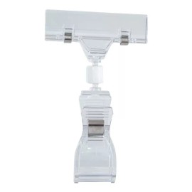 Exhivit Pinza Acrilico Porta Precio, Porta Grafico Tam-mega/5pzs