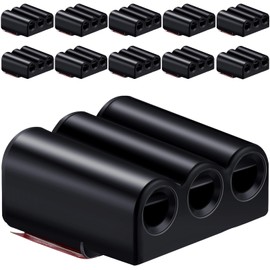 Frienda 10 Pcs Deer Whistles Horns Deer Avoids Collisions Vehicles Wind Activated Ultrasonic Waterproof Warning for Car Motorcycles Animal Save Alert(Black,G Style)