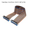 MECCANIXITY 1 Pcs IDC Rainbow Wire Flat Ribbon Cable DB37
