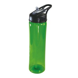 NuFazes 25 Oz Green Plastic Water Bottle with Flip Up Straw