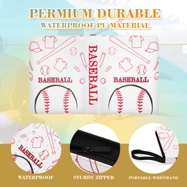 TCGUARD 9 Pockets Trading Card Binder with Sleeves Card Organizer, 900 Double Sided Pocket PU Card Collection Binder, Baseball Binder,for Sports Card, MTG, TCG Yugioh Card (Reddish-white)