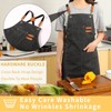 Tosewever Canvas Cross Back Chef Apron for Men Women with