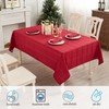 UKOMIUT Rectangle Plaid Table Cloth, Waterproof Checkered Jacquard Tablecloth, Elegance