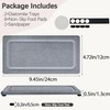 2 PCS Water Absorbing Stone Trays for Bathroom Sink &