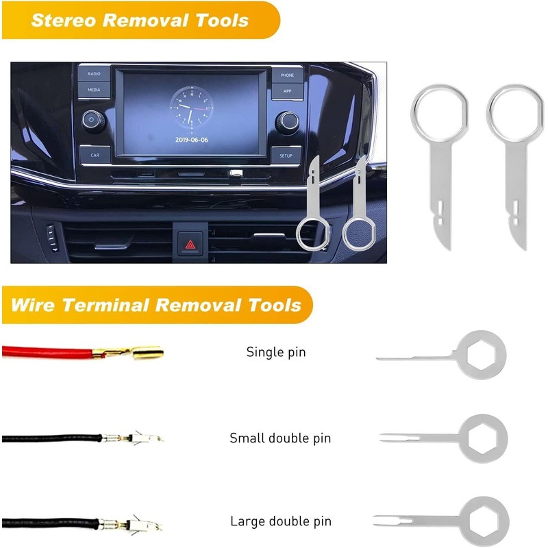 GOOACC 19 Piece Auto Trim Removal Tool Set Nylon Prying