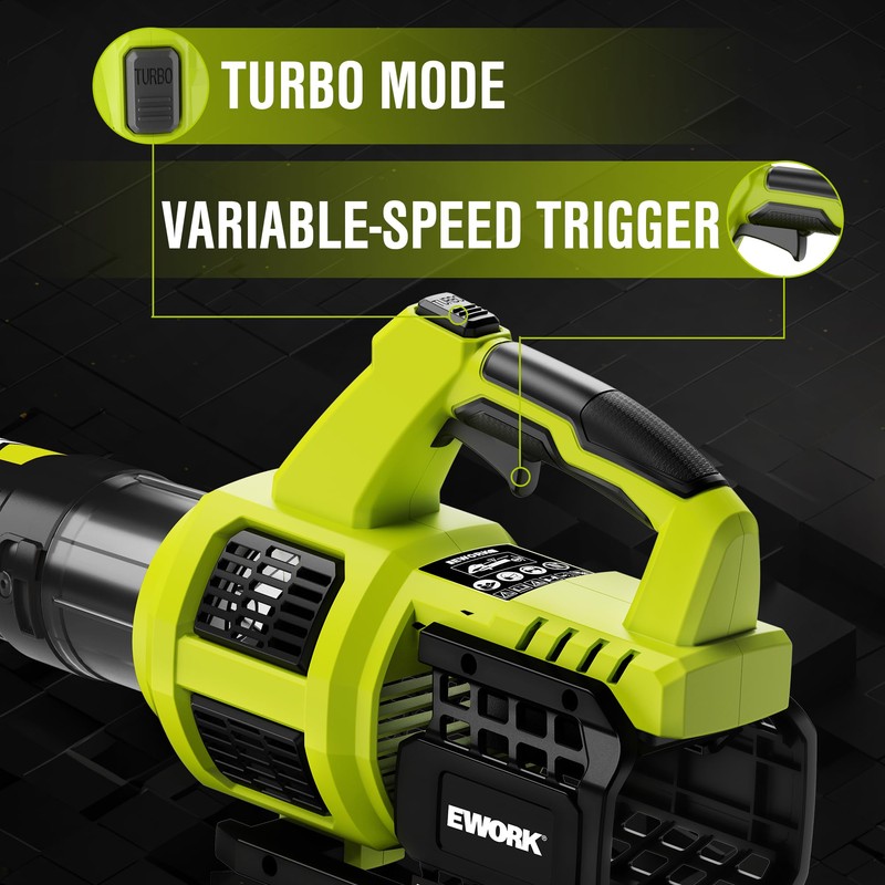 Leaf Blower Cordless 20V Powerful Electric Leaf Blower with 2x4.0Ah