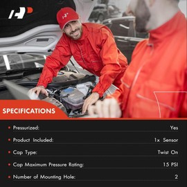 A-Premium Engine Coolant Overflow Recovery Reservoir Tank [w/Cap & Sensor] Compatible with Land Rover Range Rover 2013-2018, Range Rover Sport 2014-2017, 3.0L 5.0L, Replace # LR034654