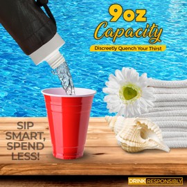 Smuggle Your Booze 9 Oz. Hidden Flask Umbrella