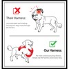 TUFFDOG Easy-Fit Dog Harness Small - Fast Release Neck Clip,