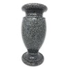 Optimum Memorial Cemetery Flower Vase - Plastic (Black Granite) with