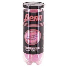 Penn Pink Championship XD Extra-Duty Felt Hard Court Tennis Balls (24 Cans = 1 Case)