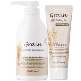 Milky large-capacity cleansing foam 500ml+grain facial cleansing foam 150ml mild foam cleansing - 5. Milky cleansing foam 500ml+grain peeling gel / 밀키 대용량 클렌징폼 500ml+곡물 페이셜 클렌징폼 150ml순한 폼클렌징 - 5.밀키 클렌징폼 500ml+곡물 필링젤
