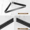 VOLPONE Bathroom Shelves Wall Mounted Glass Corner Shower Shelf for