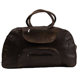Bolsa de cuero para gimnasio, equipaje de viaje, para hombres y mujeres                                                                               