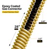 Flextron FTGC-YC38-30 28" Flexible Epoxy Coated Gas Line Connector with