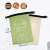 2 Pack Reusable Bread Bags for Homemade Bread with Beeswax
