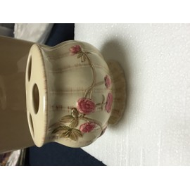 Croscill rose garden toothbrush holder