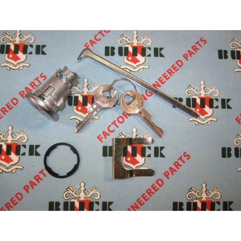 Buick 1955-1958 cerradura de maletero con 2 llaves GM auténticas