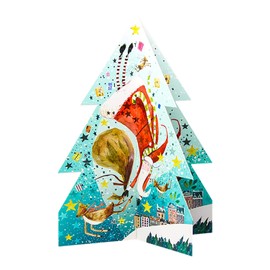 Real & Exciting Designs 3D Tree Shaped Advent Calendar (Flying Santa)