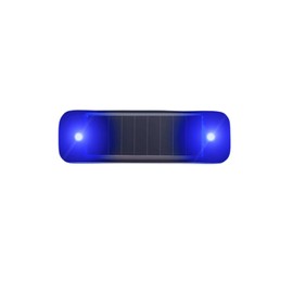 Kenhihi Emergency Strobe Light Strip, Ultra Mini Solar Warning Flash, Emergency Safety Warning LED Mini car Bicycle Motorcycle Strobe Light (Blue Light)