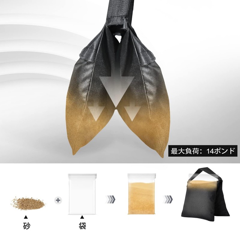 EMART Sandbag for Photography, Tripod, Stand Load Capacity, Stability Weight