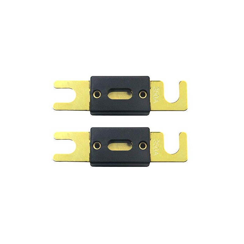 ZOOKOTO 5 Pack ANL Fuses 350Amp Gold Plated Fuse