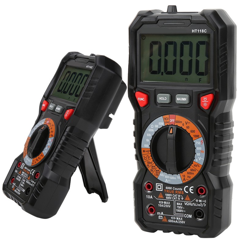 Multimeter Meter 6000 Count Digital Automatic Range True Effective Value