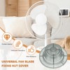 sourcing map Hole Fan Blade Nut Covers Universal Plastic M8x1.5