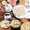 RNHDLY Dumpling Maker 8 Pack Stainless Steel Dumplings Maker Machine