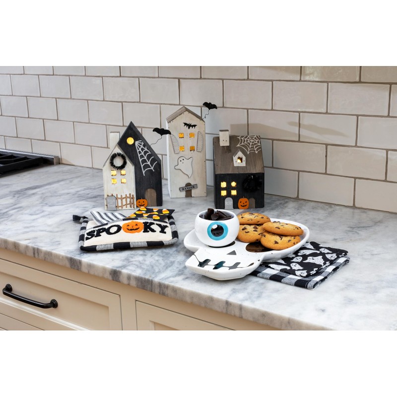 Mud Pie Led Wood Haunted House, Danger