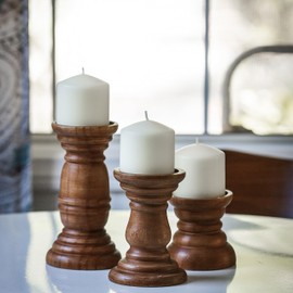 Stonebriar 18 Hour Long Burning Unscented Pillar Candles, 3x3, White , Pack of 6