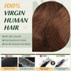 Elailite Real Hair Bundle Hair Extensions Brown Sew-in Bundle Hair